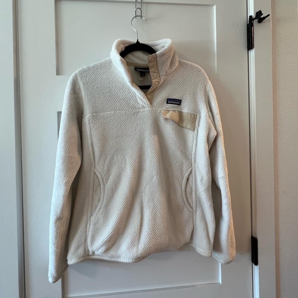 Patagonia Re-Tool Snap-T Fleece Pullover - White